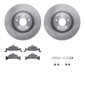 R1 Concepts E- Line Series Brake Rotor with Ceramic Brake Pads Hdw Fits Audi A4