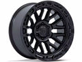 FUEL WHEELS RAIL 17X9 5X5 71 1 M-BLK BLK-LP CAST ALUMINUM MATTE BLACK W GLOSS BLACK LIP FC890MB17905001