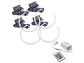 Oracle Ford F250/350 11-16 Halo Kit (Round Ring Design) - ColorSHIFT w/ Simple Controller