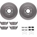 DFC 19-25 Ram 1500 Rear Geospec Rotors with 5000 Advanced Brake Pads w/Hardware