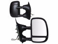 9904 FORD F250F550 SUPER DUTY PAIR POWER FOLDAWAY OE MIRROR BLACK EXTENDABLE TOWING DUAL GLASS