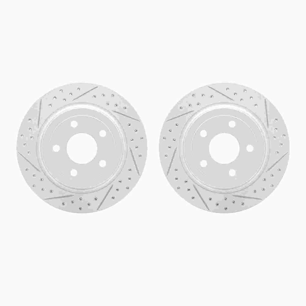 DFC 08-10 Chevrolet Cobalt Rear Drilled & Slotted Geoperformance Rotors