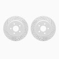 DFC 08-10 Chevrolet Cobalt Rear Drilled & Slotted Geoperformance Rotors