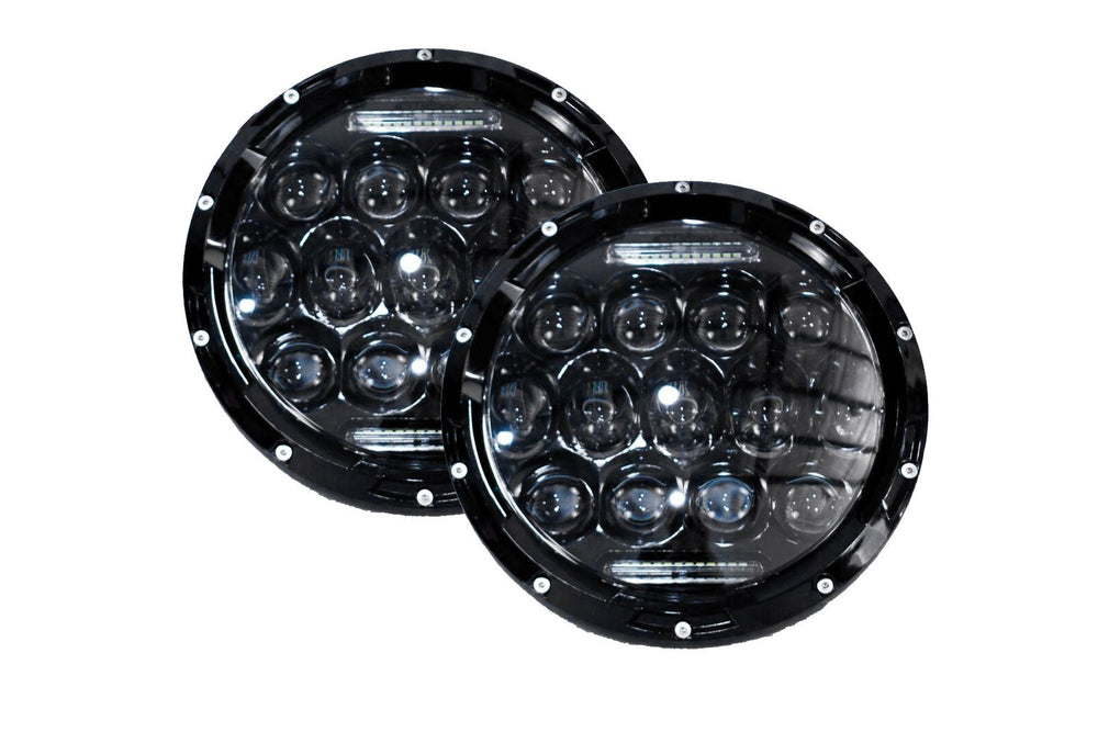 (2) 7IN LED PROJECTOR CONVERSION KIT 13X5WATT PLUG N PLAY H4 H/L (RECOMMENDED
