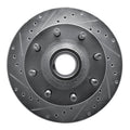 R1 Concepts Brake Rotor Drilled and Slotted Silver Fits Ford Excursion
