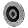 R1 05-07 Ford F-250 2WD (Super Duty) Front Left Drilled & Slotted Silver Brake Rotor