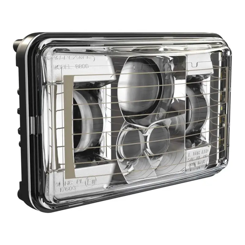 8800 EVO2 MODEL 1224V DOT/ECE LED RIGHT HAND TRAFFIC LOW BEAM HEATED HEADLIGHT W/CHROME BEZEL