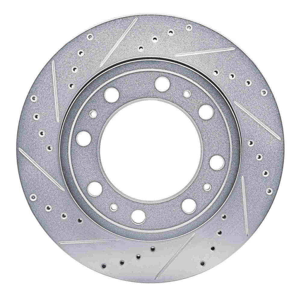 DFC 19-25 Ram 4000 (Mexico) Rear Left Drilled & Slotted Silver Brake Rotor