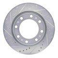 DFC 19-25 Ram 4000 (Mexico) Rear Left Drilled & Slotted Silver Brake Rotor