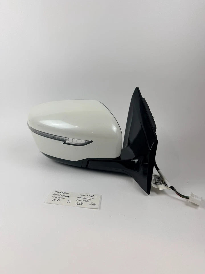 RT MIRROR OUTSIDE REAR VIEW W/SIDE VIEW CAMERA; W/COVER; PTM; NISSAN MURANO 1516