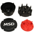 Black Pro-Cap Cap-A-Dapt Kit, Fits Band Clamp Pro Mags Increasing The Distance Between The Terminals MSD Ignition