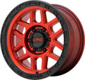 MESA 17x9 6x114.30 CANDY RED W/ BLACK LIP (18 mm)