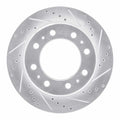 DFC 09-25 Dodge Ram 3500 Rear Right Drilled & Slotted Silver Brake Rotor