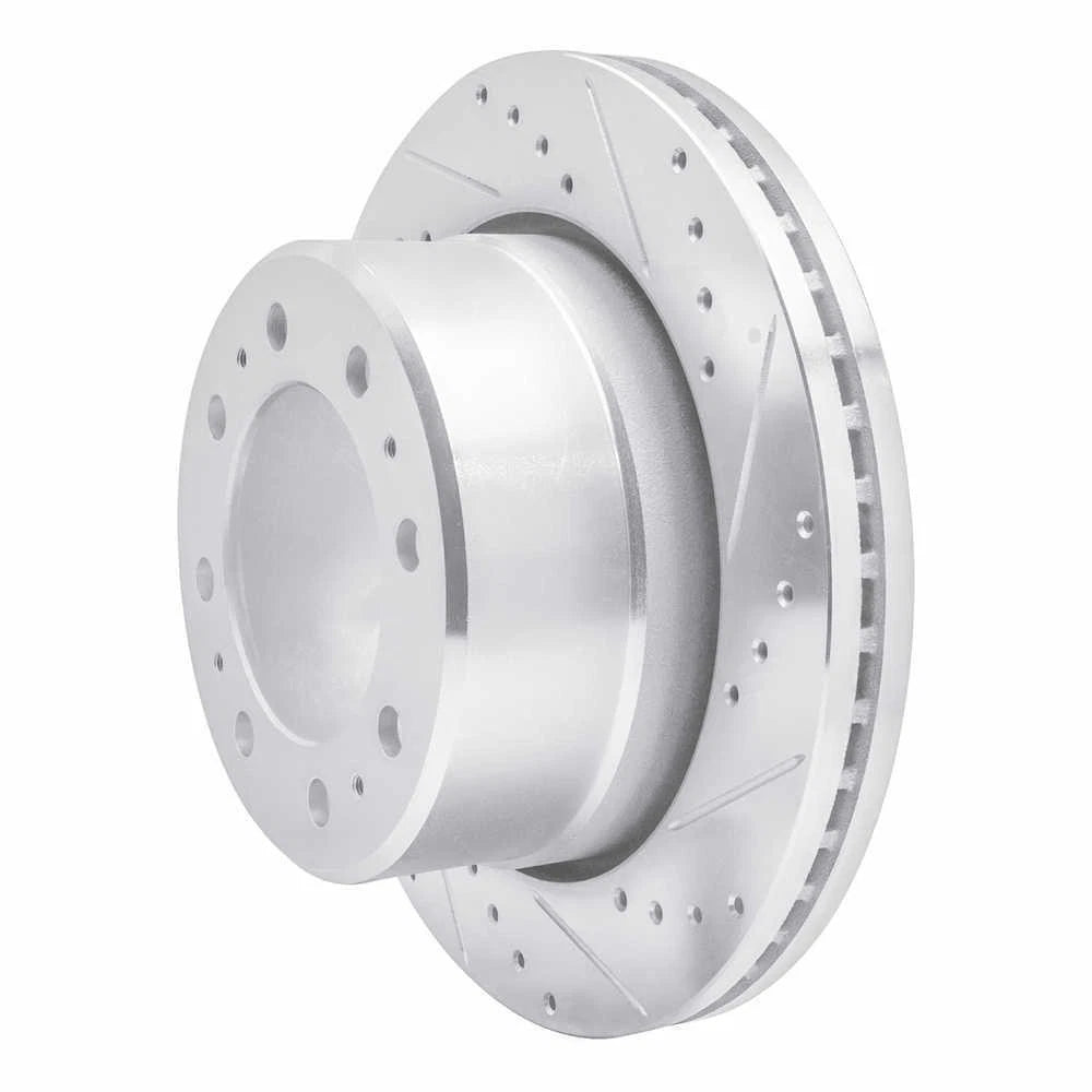 DFC 09-25 Dodge Ram 3500 Rear Right Drilled & Slotted Silver Brake Rotor