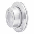 DFC 09-25 Dodge Ram 3500 Rear Right Drilled & Slotted Silver Brake Rotor