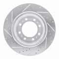DFC 09-25 Dodge Ram 3500 Rear Right Drilled & Slotted Silver Brake Rotor