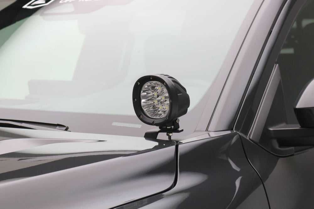 Ditch/Hood Light Bracket Mount Kit Includes (2) 4-inch ZROADZ White LED Light Pods - Part # Z369451-KIT2