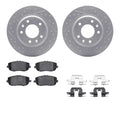 DFC 06-15 Mazda MX-5 Miata Rear Drill/Slot Geoperformance Rotors 5000 Advanced Brake Pads w/Hardware