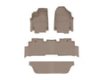 WeatherTech Tan Front Rear Rear FloorLiner HP Fits -20-26 Odyssey 451218-1-2-3IM
