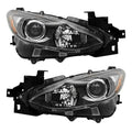 CAPA MZ 3 HB 0409 HEADLIGHT ASSY HALOGEN W/O TURBO RH