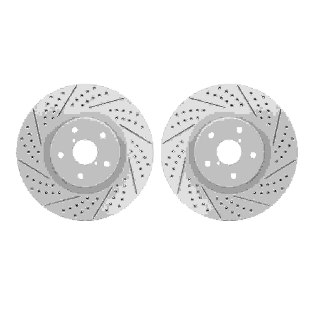 DFC 13-20 Subaru WRX STI Front Drilled & Slotted Geoperformance Rotors