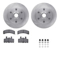 R1 Concepts Brake Rotor- Blank with Optimum Oe Pads Hdw