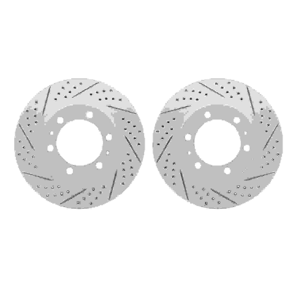 DFC 03-23 Toyota FJ Cruiser Front Drilled & Slotted Geoperformance Rotors