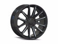 ~(38 lbs. 22X22X11)~ CROSSFIRE (8109) GLOSS BLACK MILLED 20X9.5 6-139.7 10MM 106MM