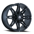 MAYHEM RAMPAGE 8090 MATTE BLACK 20X9 8-165.1 18MM 130.8MM