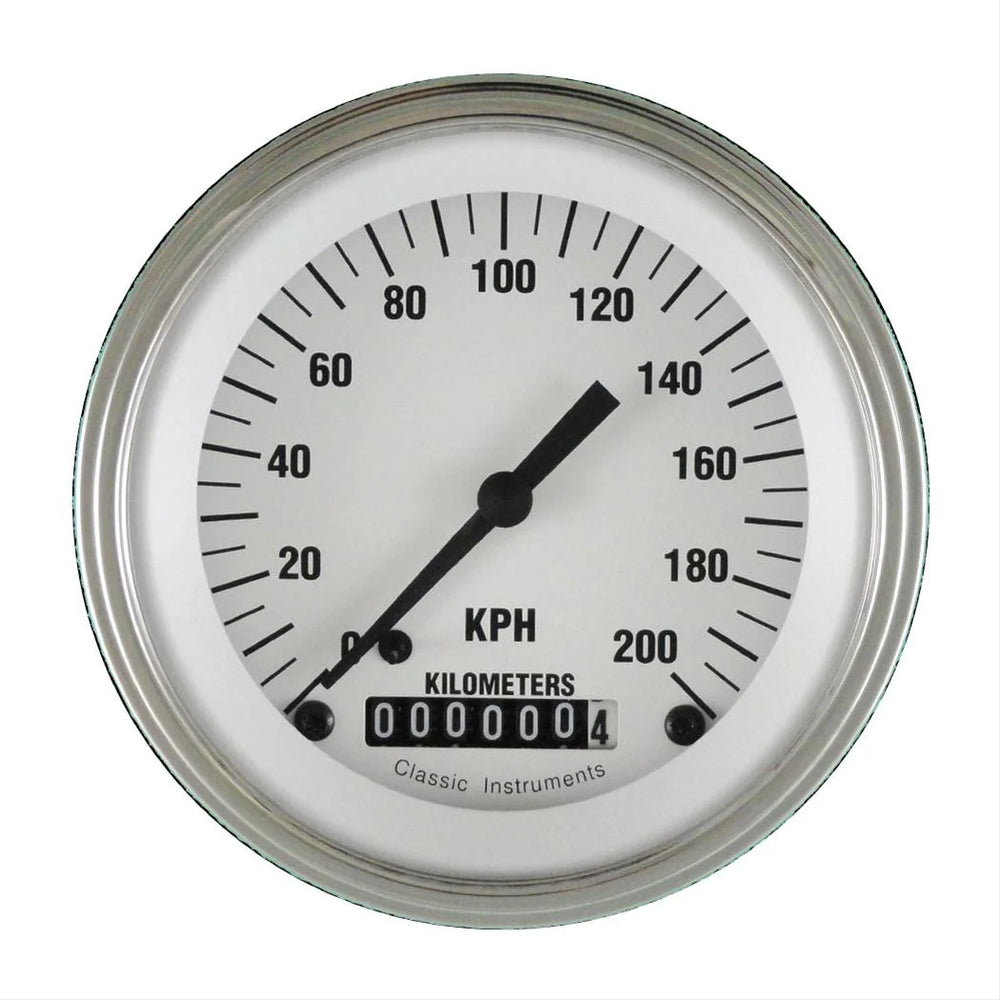 WHITE HOT 3IN SPEEDO 200 KPH