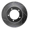 DFC 98-06 Workhorse P30 Front Left Drilled & Slotted Silver Brake Rotor