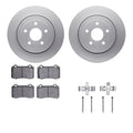 R1 Concepts Carbon Series Brake Rotors - Perf Off-Road/Tow Pads - Hdw Fits Jeep Grand