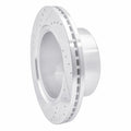 R1 Concepts Brake Rotor Drilled and Slotted Silver Fits Dodge Ram