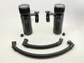 UPR Plug N Play VTA Dual Breather Tank System (fits 24-26 Mustang GT Hellion) Black anodized finish 5029-309-1