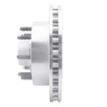 R1 Concepts Brake Rotor Drilled and Slotted Silver Fits Ford F-250