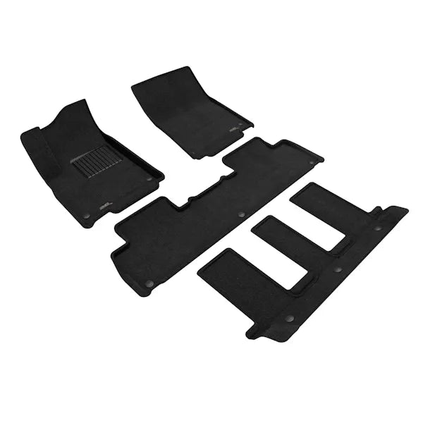 2224 RIVIAN R1S ELEGANT FLOORLINER ROW 1 & 2 & 3 BLACK