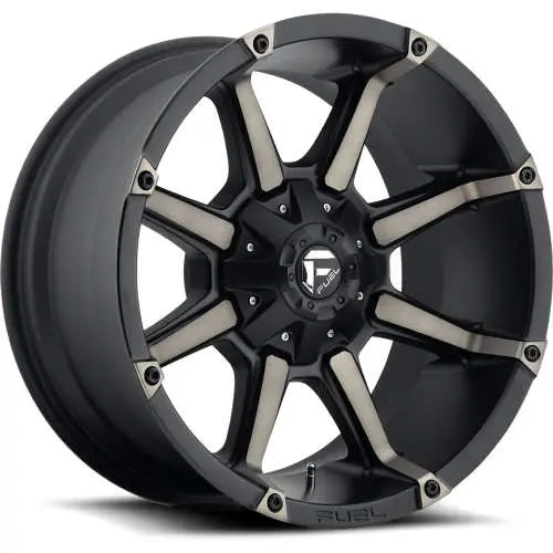 FUEL WHEELS COUPLER 17X9 6X4.5 5.5 MBT 5.00 78.1 01 CAST ALUMINUM MATTE BLACK DOUBLE DARK TINT D55617902750