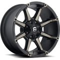 FUEL WHEELS COUPLER 17X9 6X4.5 5.5 MBT 5.00 78.1 01 CAST ALUMINUM MATTE BLACK DOUBLE DARK TINT D55617902750