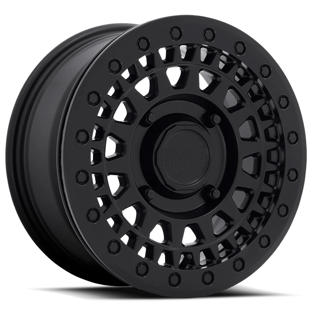 Wheel Pros Black Rhino Hard Alloys - UTV PARKER UTV BL 14X7 4X110 36 80 M-BLK 1470PKB364110M82