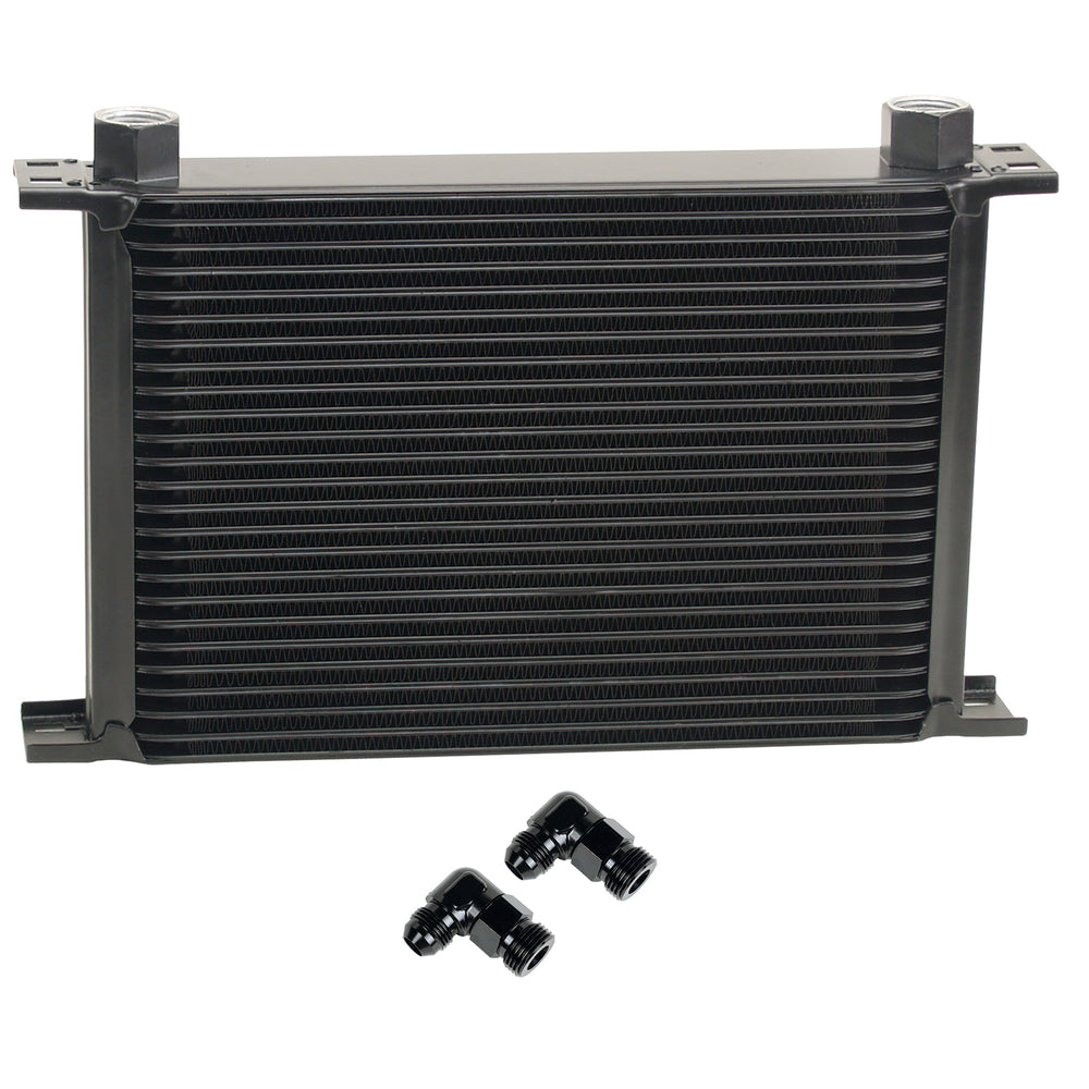 25 ROW SERIES 10000 STACK PLATE COOLER 90DEG SWIVEL 10AN FITTING ALUMINUM