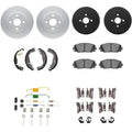 DFC 06-14 Toyota Yaris Front & Rear Geospec Rotors with 5000 Advanced Pads w/Drums/Shoes/Hardware