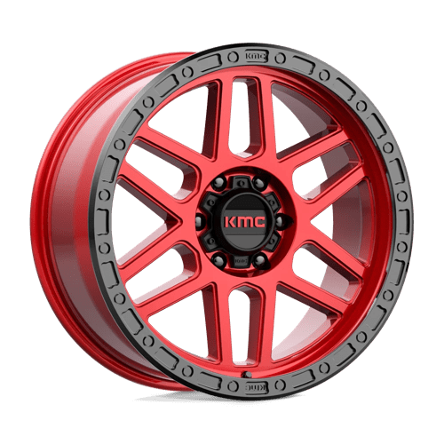 MESA 17x9 6x114.30 CANDY RED W/ BLACK LIP (18 mm)