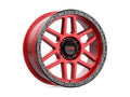 MESA 17x9 6x139.70 CANDY RED W/ BLACK LIP (12 mm)