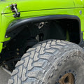 0718 WRANGLER JK/JKU BATTLE READY ALUMINUM INNER FENDER KIT BLACK FRONT