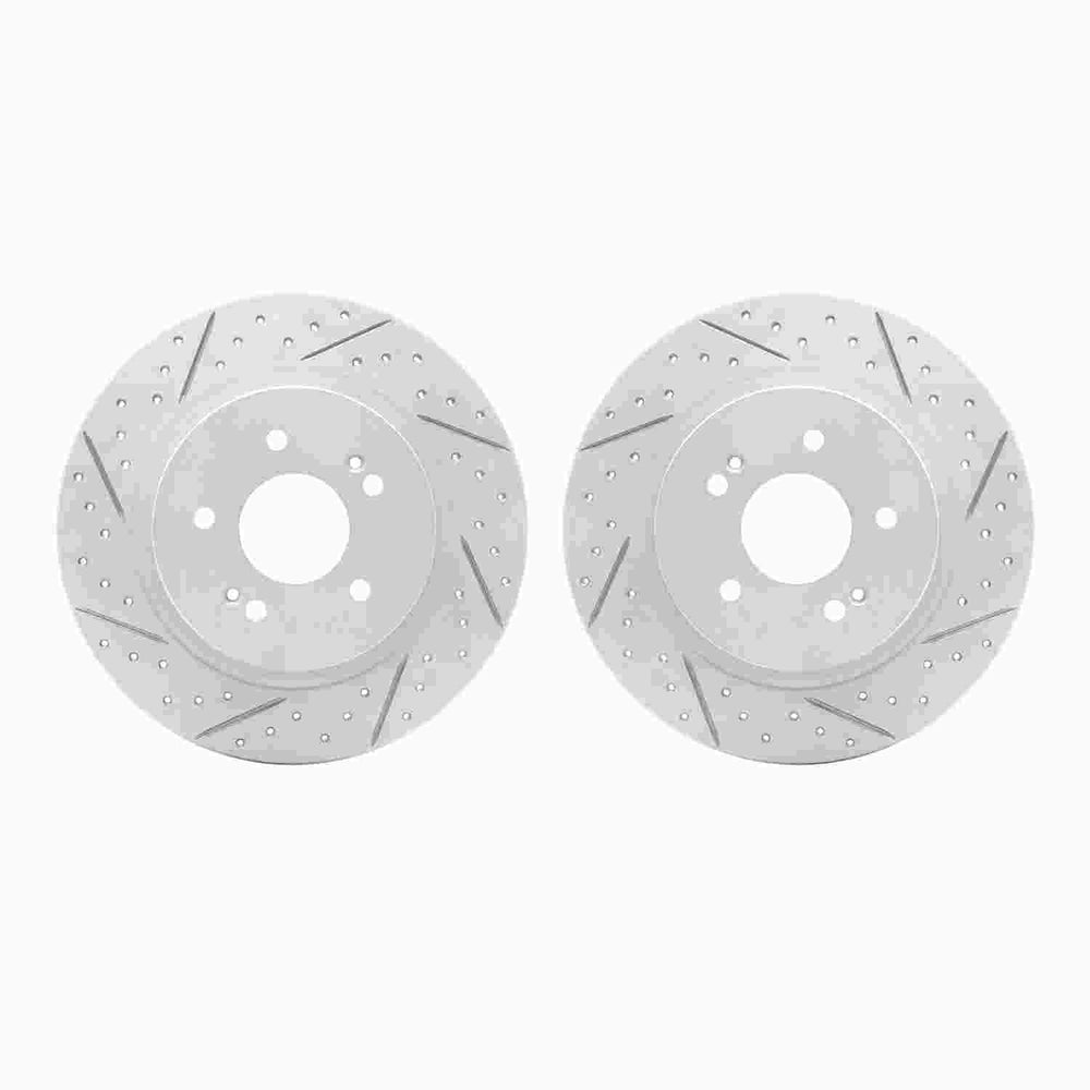 DFC 19-25 Hyundai Santa Fe Rear Drilled & Slotted Geoperformance Rotors