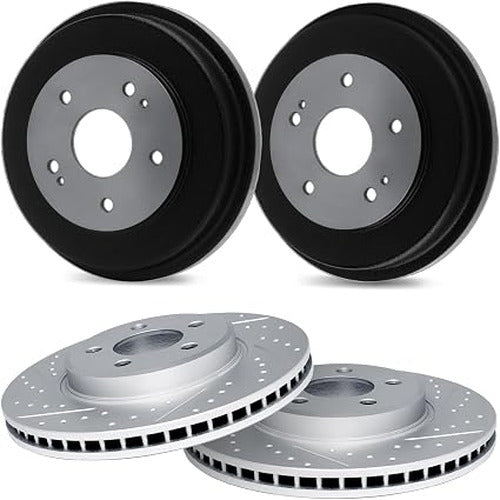 R1 Concepts Brake Rotor Drum- Carbon D/S Fits Chevrolet Tracker