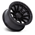 FUEL WHEELS PISTON 17X8.5 5X5 71 25 BLK-OUT GB-LP CAST ALUMINUM BLACKOUT W GLOSS BLACK LIP FC866MX17855025