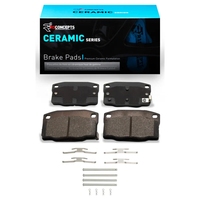R1 E- Line Series Brake Rotor - D/S - Silver w/ Ceramic Pads Hdw Fits Pontiac LeMans
