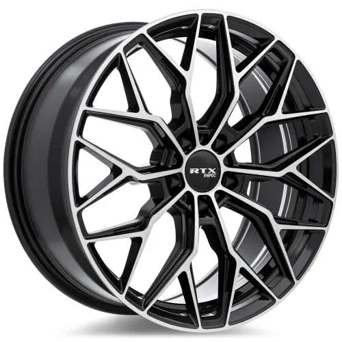 RS02 20X8.5 5X114.3 ET38 CB67.1 GLOSS BLACK MACHINED