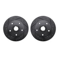 R1 Concepts Brake Rotor- D/S - Black Fits Audi A4